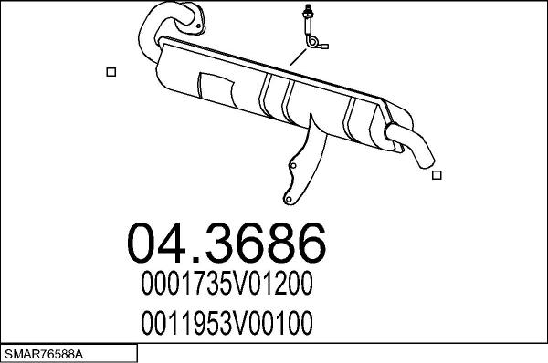 MTS SMAR76588A015670 - Impianto gas scarico autozon.pro