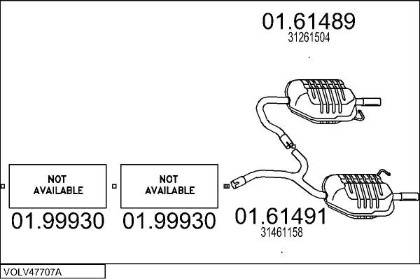 MTS VOLV47707A010278 - Impianto gas scarico autozon.pro