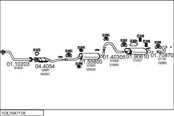 MTS VOLV04717A004740 - Impianto gas scarico autozon.pro