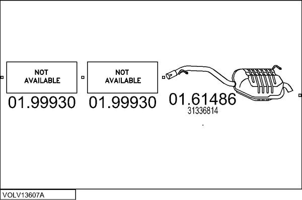 MTS VOLV13607A010278 - Impianto gas scarico autozon.pro