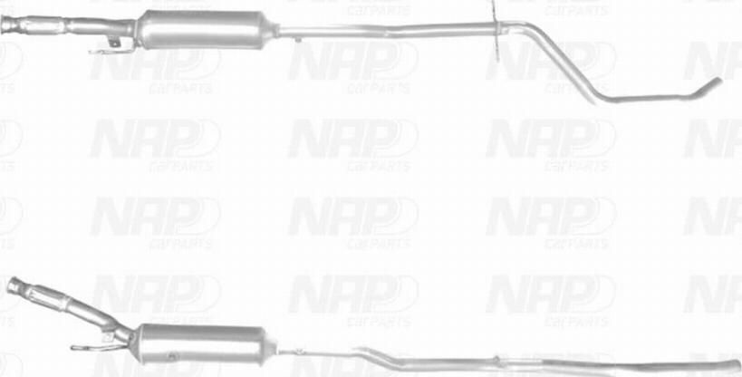 NAP CAD10563 - Filtro antiparticolato / particellare, Impianto gas scarico autozon.pro