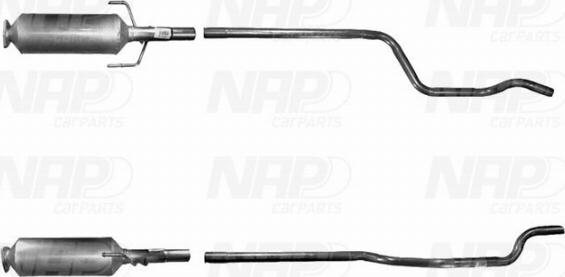 NAP CAD10204 - Filtro antiparticolato / particellare, Impianto gas scarico autozon.pro