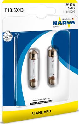 Narva 173144000 - Lampadina, Luce targa autozon.pro