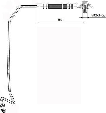 National NBH6091 - Flessibile del freno autozon.pro