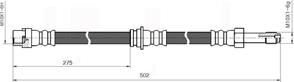 National NBH6046 - Flessibile del freno autozon.pro