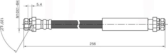 National NBH6068 - Flessibile del freno autozon.pro