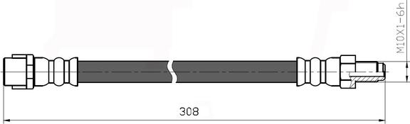 National NBH6087 - Flessibile del freno autozon.pro