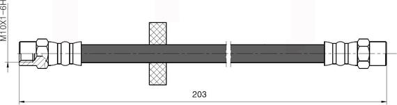 National NBH6033 - Flessibile del freno autozon.pro