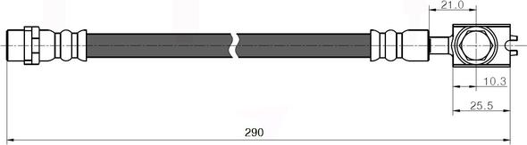 National NBH6037 - Flessibile del freno autozon.pro