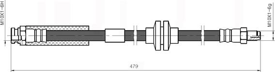 National NBH6027 - Flessibile del freno autozon.pro