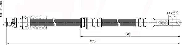 National NBH6073 - Flessibile del freno autozon.pro