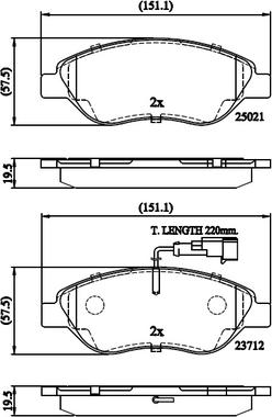 National NP3045 - Kit pastiglie freno, Freno a disco autozon.pro