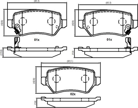 National NP3046 - Kit pastiglie freno, Freno a disco autozon.pro