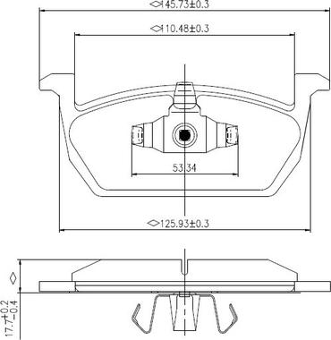 National NP3001 - Kit pastiglie freno, Freno a disco autozon.pro