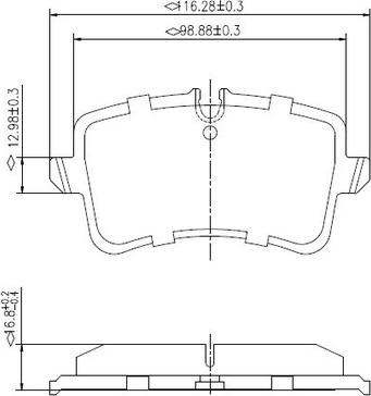 National NP3003 - Kit pastiglie freno, Freno a disco autozon.pro