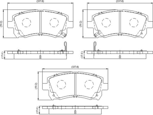 National NP3087 - Kit pastiglie freno, Freno a disco autozon.pro