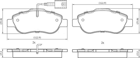 National NP3024 - Kit pastiglie freno, Freno a disco autozon.pro