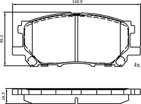 HELLA 8DB 355 034-201 - Kit pastiglie freno, Freno a disco autozon.pro