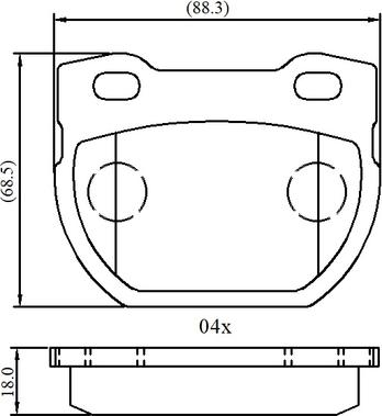 National NP3076 - Kit pastiglie freno, Freno a disco autozon.pro