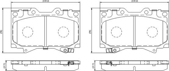 National NP3109 - Kit pastiglie freno, Freno a disco autozon.pro