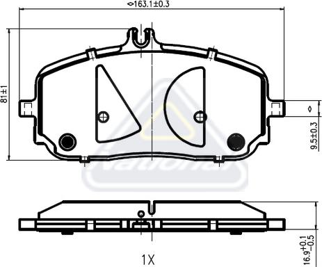 National NP3129 - Kit pastiglie freno, Freno a disco autozon.pro