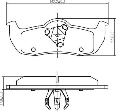 National NP2994 - Kit pastiglie freno, Freno a disco autozon.pro