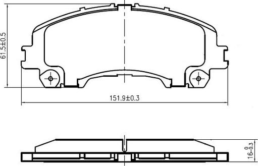 National NP2992 - Kit pastiglie freno, Freno a disco autozon.pro