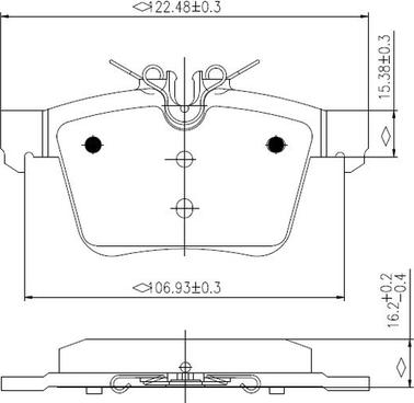 National NP2953 - Kit pastiglie freno, Freno a disco autozon.pro