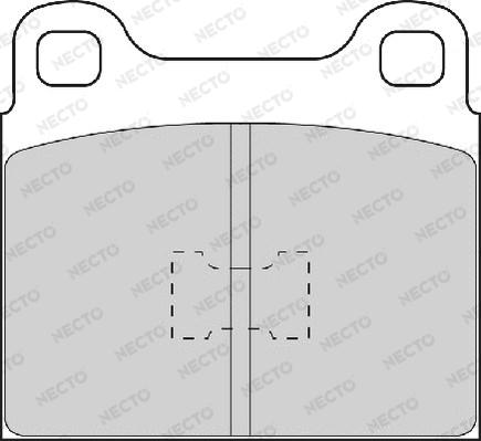 Necto FD449A - Kit pastiglie freno, Freno a disco autozon.pro