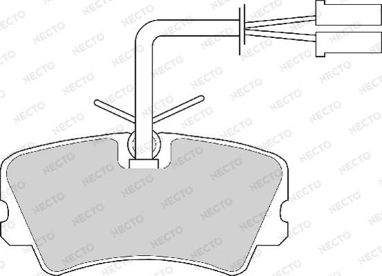 Necto FD461A - Kit pastiglie freno, Freno a disco autozon.pro