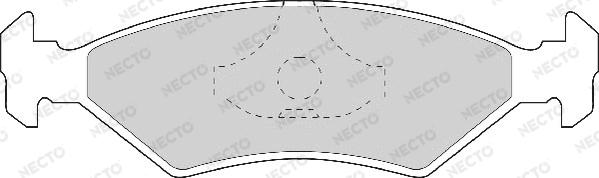 Necto FD406A - Kit pastiglie freno, Freno a disco autozon.pro