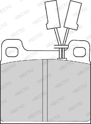 Necto FD4157A - Kit pastiglie freno, Freno a disco autozon.pro