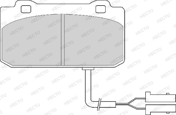 Necto FD4164A - Kit pastiglie freno, Freno a disco autozon.pro