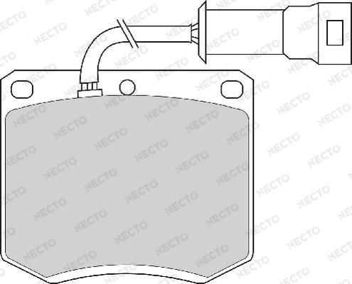 Necto FD4162A - Kit pastiglie freno, Freno a disco autozon.pro