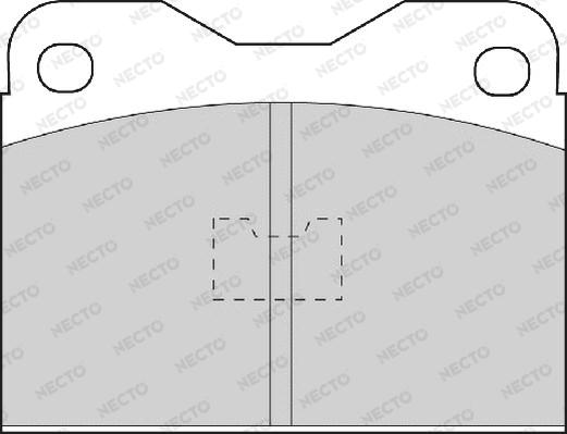 Necto FD489A - Kit pastiglie freno, Freno a disco autozon.pro