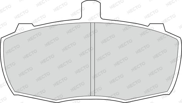 Necto FD580V - Kit pastiglie freno, Freno a disco autozon.pro