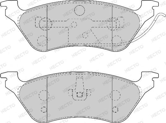 Necto FD6995A - Kit pastiglie freno, Freno a disco autozon.pro