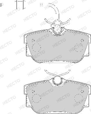 Necto FD6997A - Kit pastiglie freno, Freno a disco autozon.pro