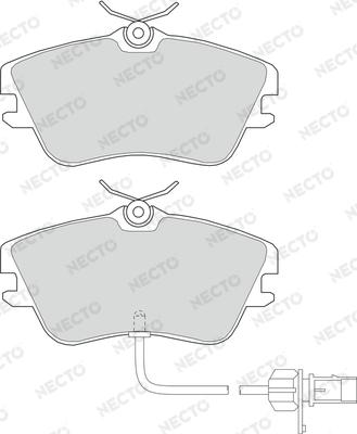 Necto FD6949V - Kit pastiglie freno, Freno a disco autozon.pro