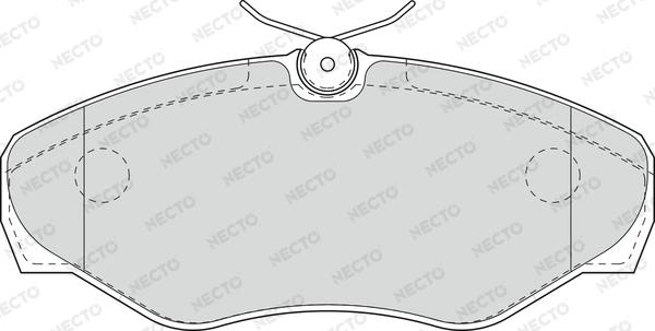 Necto FD6944A - Kit pastiglie freno, Freno a disco autozon.pro