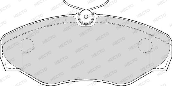 Necto FD6944V - Kit pastiglie freno, Freno a disco autozon.pro