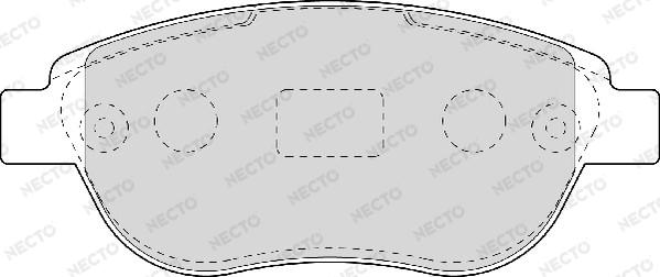 Necto FD6948A - Kit pastiglie freno, Freno a disco autozon.pro