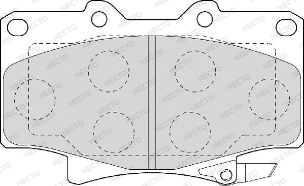 Necto FD6942A - Kit pastiglie freno, Freno a disco autozon.pro