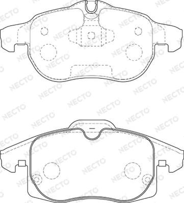 Necto FD6947A - Kit pastiglie freno, Freno a disco autozon.pro