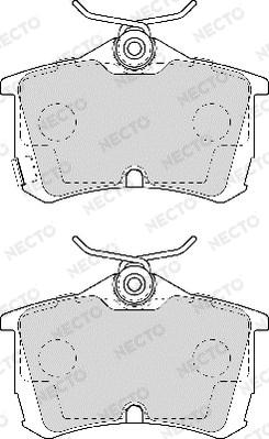 Necto FD6956A - Kit pastiglie freno, Freno a disco autozon.pro