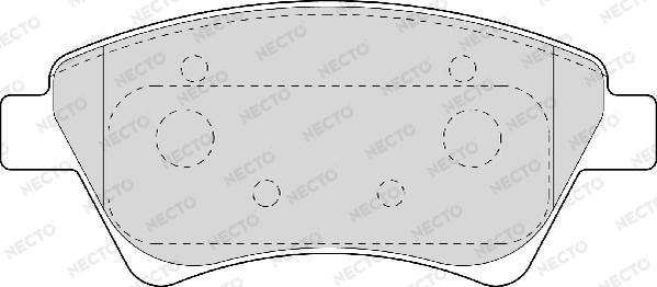 Necto FD6958A - Kit pastiglie freno, Freno a disco autozon.pro