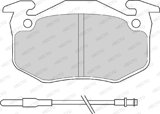 Necto FD696A - Kit pastiglie freno, Freno a disco autozon.pro