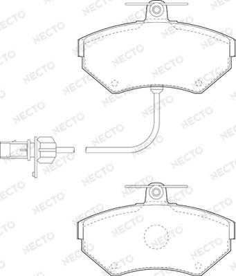 Necto FD6902A - Kit pastiglie freno, Freno a disco autozon.pro