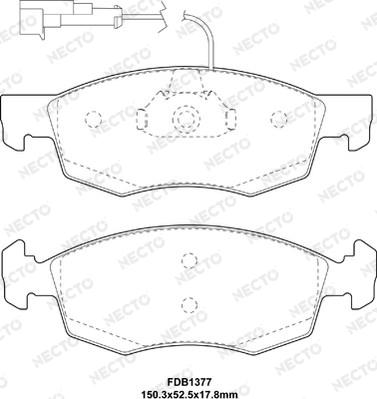 Necto FD6907A - Kit pastiglie freno, Freno a disco autozon.pro