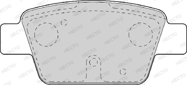 Necto FD6919A - Kit pastiglie freno, Freno a disco autozon.pro